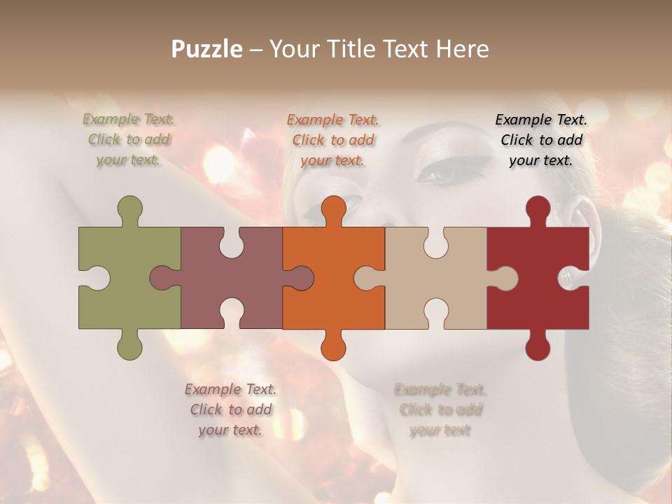 Romantic Black Woman PowerPoint Template