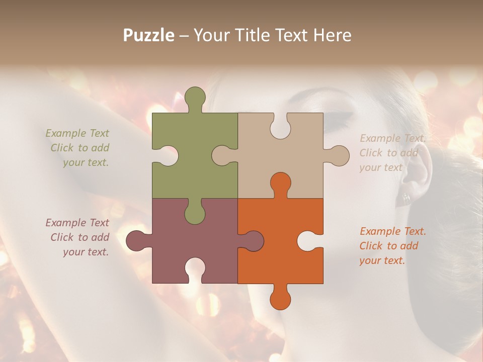 Romantic Black Woman PowerPoint Template