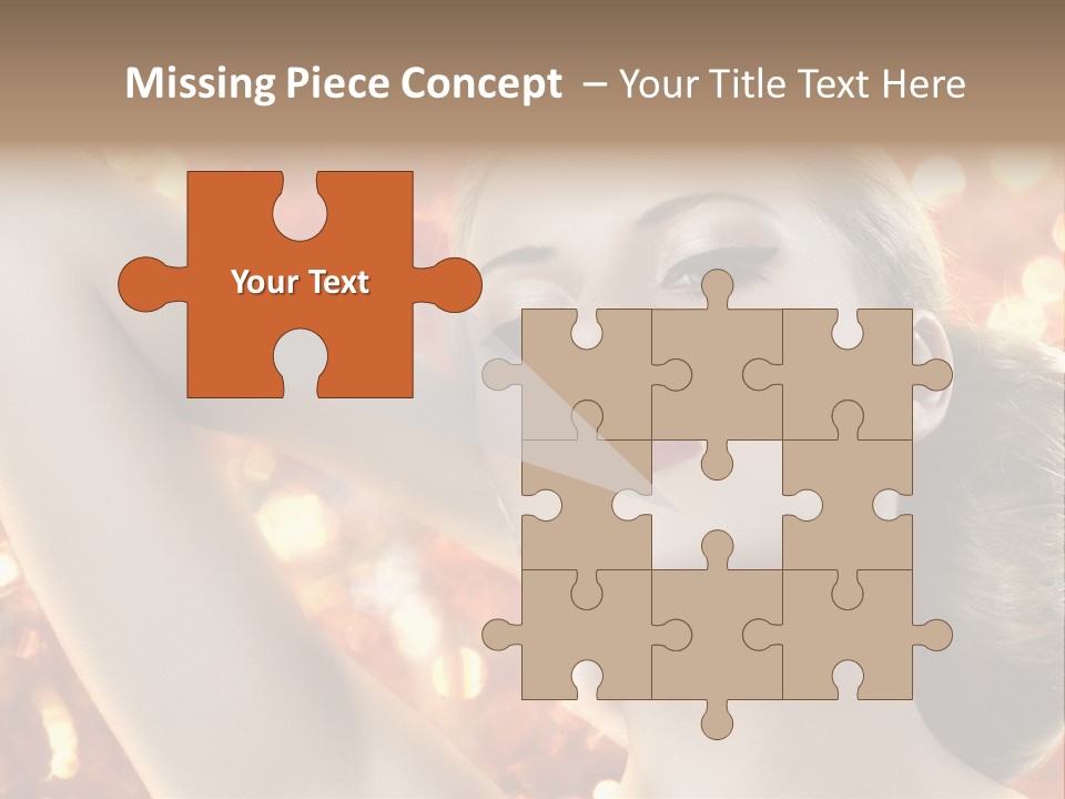 Romantic Black Woman PowerPoint Template