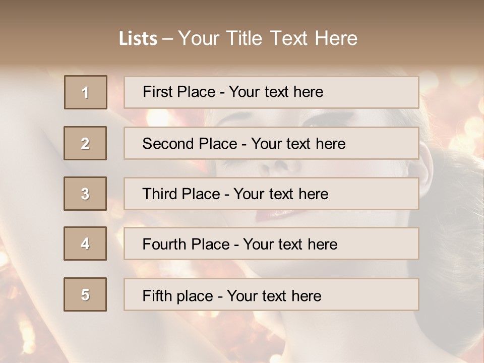 Romantic Black Woman PowerPoint Template