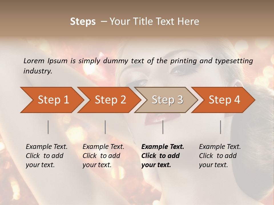 Romantic Black Woman PowerPoint Template