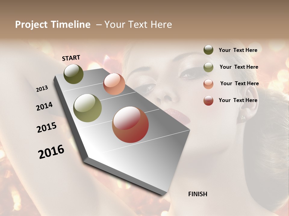 Romantic Black Woman PowerPoint Template