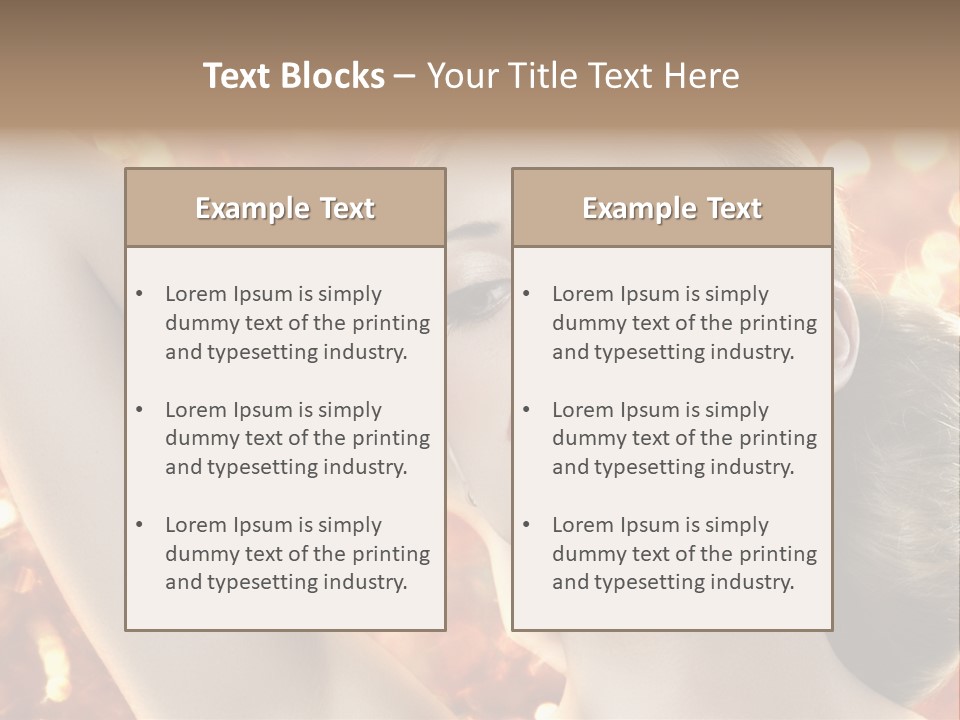Romantic Black Woman PowerPoint Template