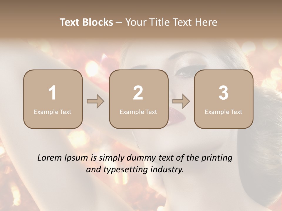 Romantic Black Woman PowerPoint Template