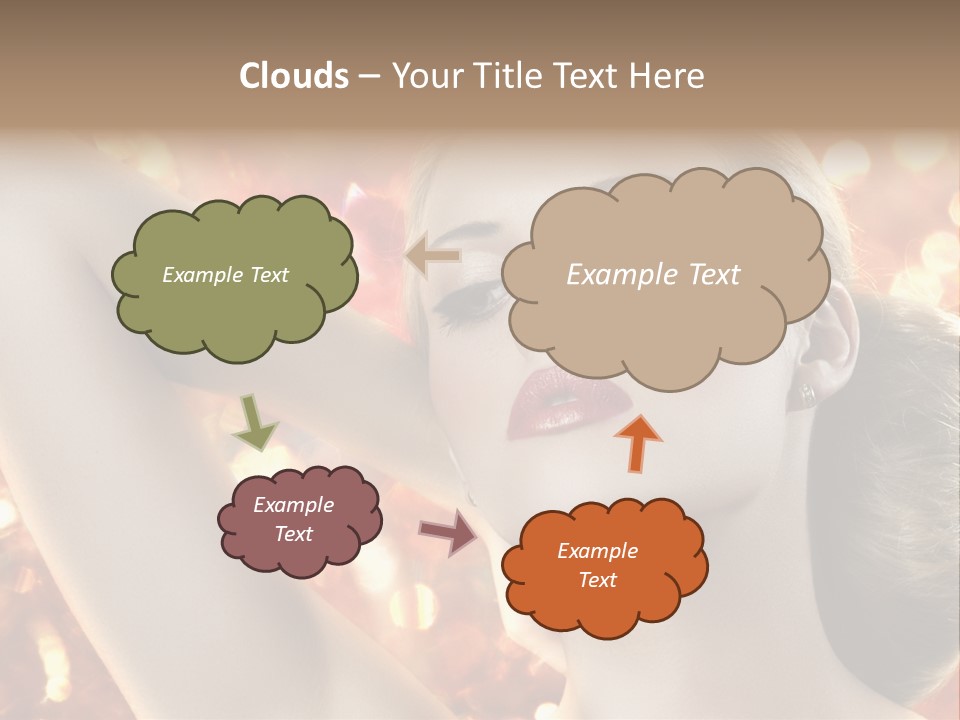 Romantic Black Woman PowerPoint Template