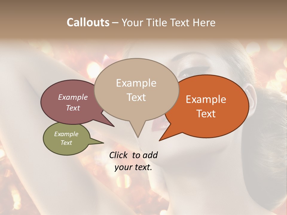 Romantic Black Woman PowerPoint Template