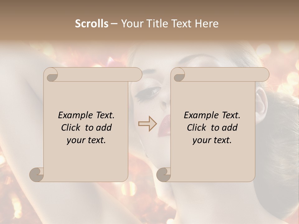 Romantic Black Woman PowerPoint Template