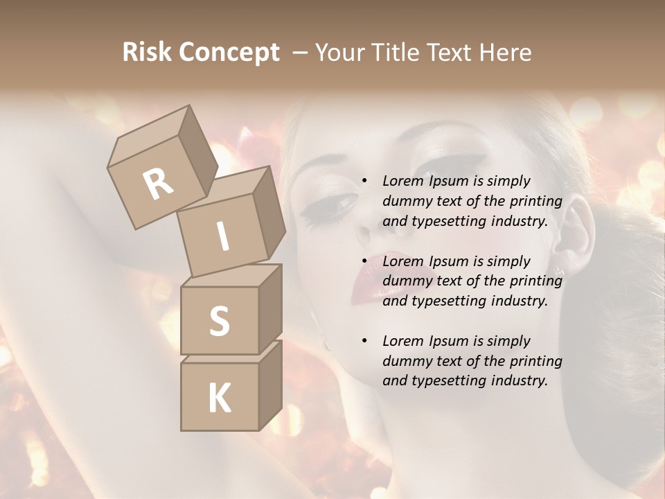 Romantic Black Woman PowerPoint Template