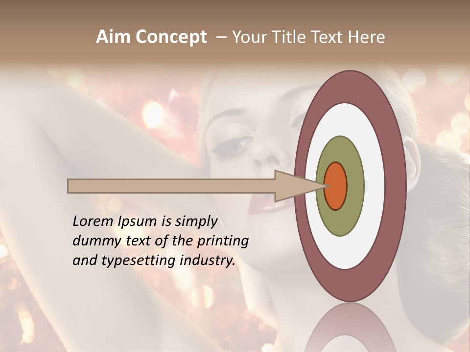 Romantic Black Woman PowerPoint Template