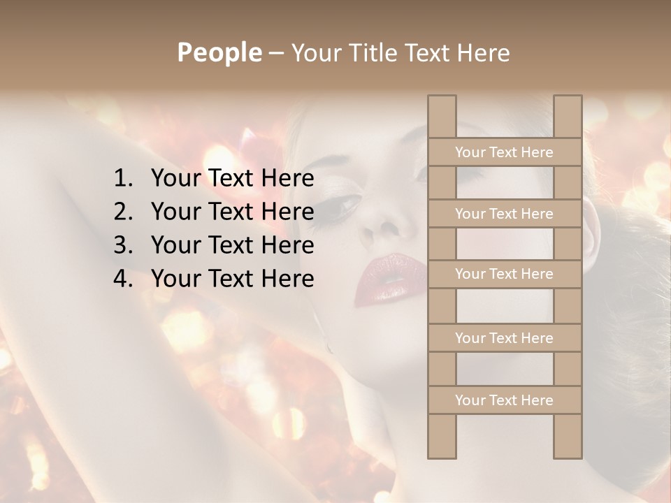 Romantic Black Woman PowerPoint Template