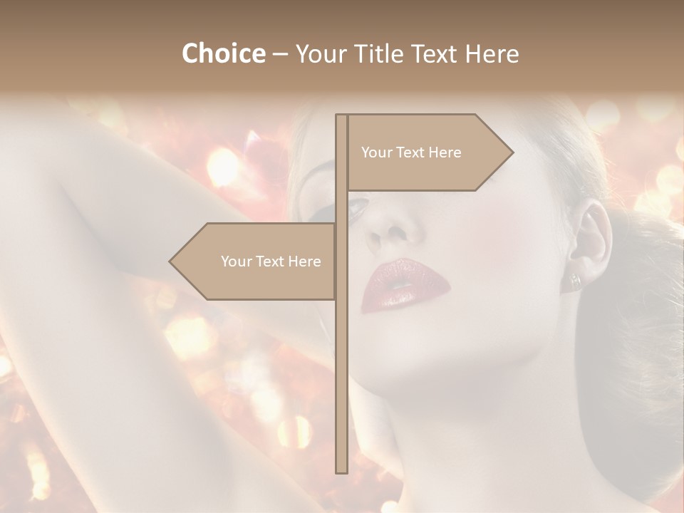 Romantic Black Woman PowerPoint Template