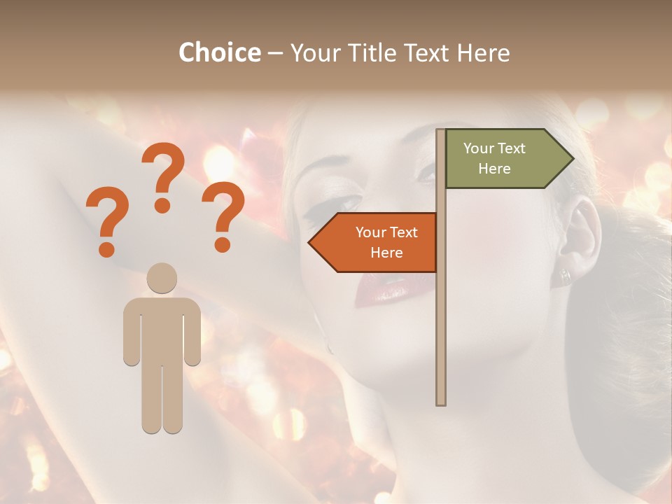 Romantic Black Woman PowerPoint Template