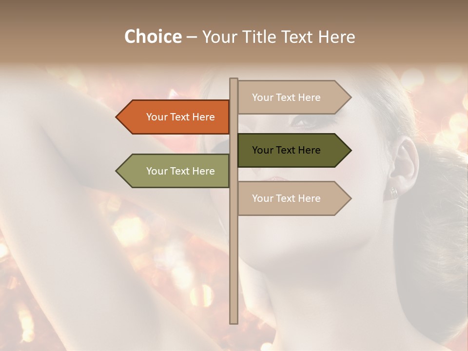 Romantic Black Woman PowerPoint Template