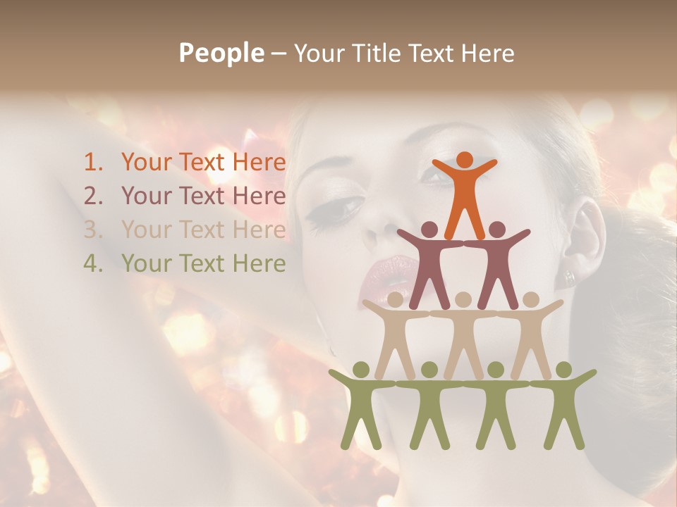 Romantic Black Woman PowerPoint Template