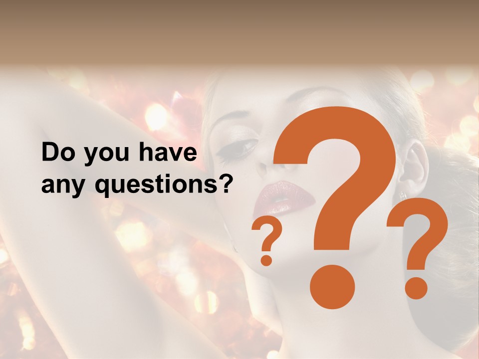 Romantic Black Woman PowerPoint Template