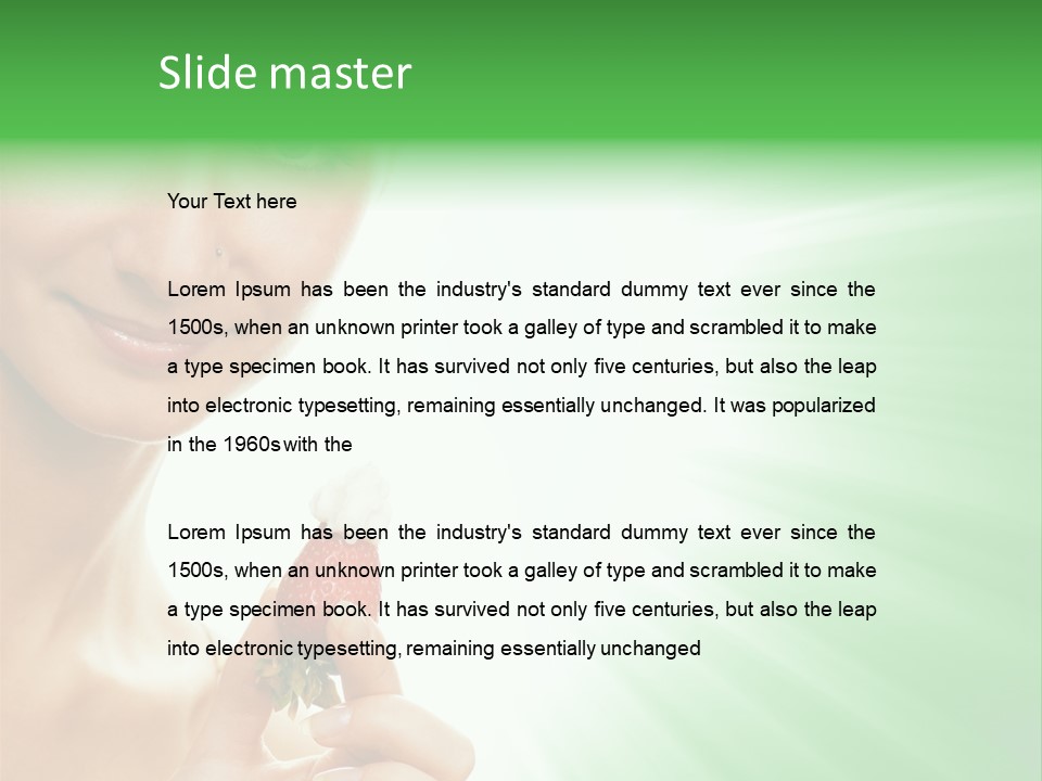 Smiling Diet Morning PowerPoint Template