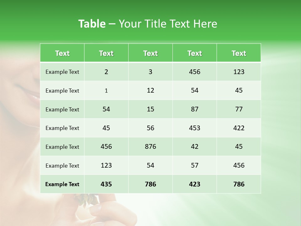 Smiling Diet Morning PowerPoint Template
