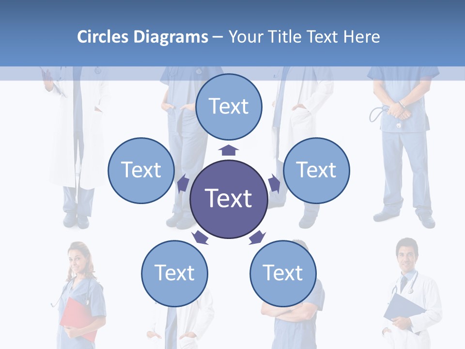 Group Physician Many PowerPoint Template