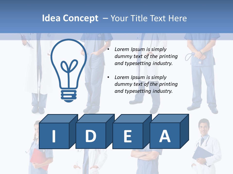 Group Physician Many PowerPoint Template