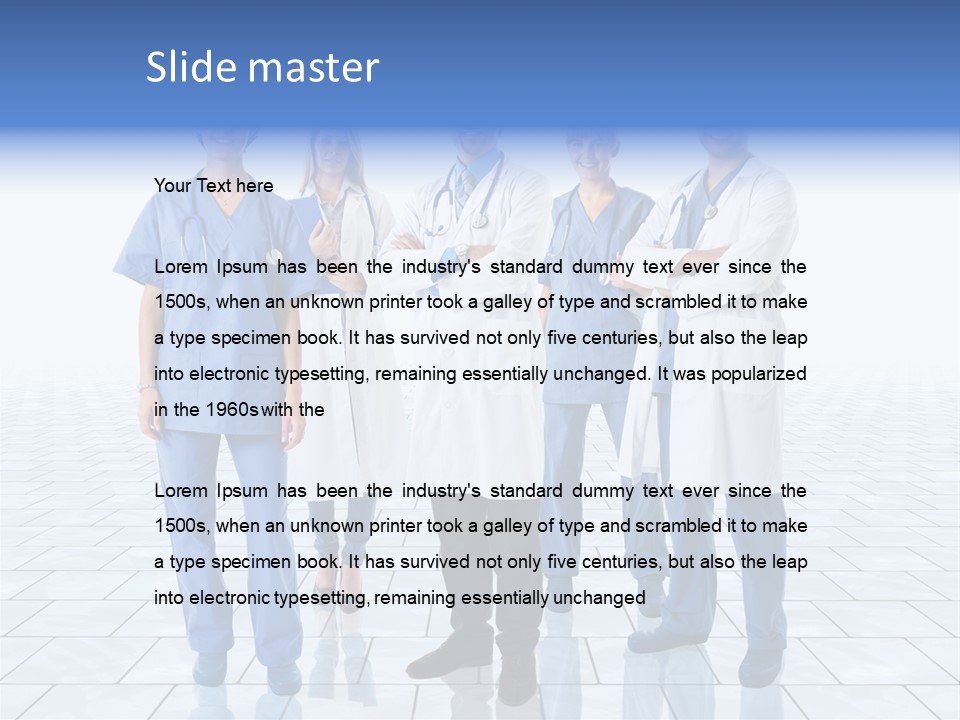 Nurse Doctor Smiling PowerPoint Template