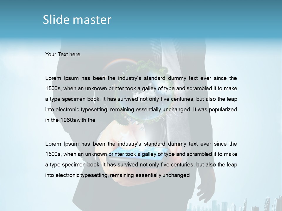 Internet Send Concept PowerPoint Template