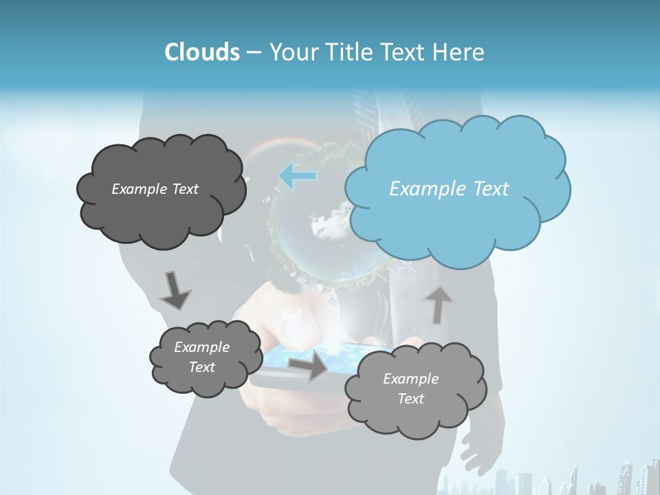 Internet Send Concept PowerPoint Template