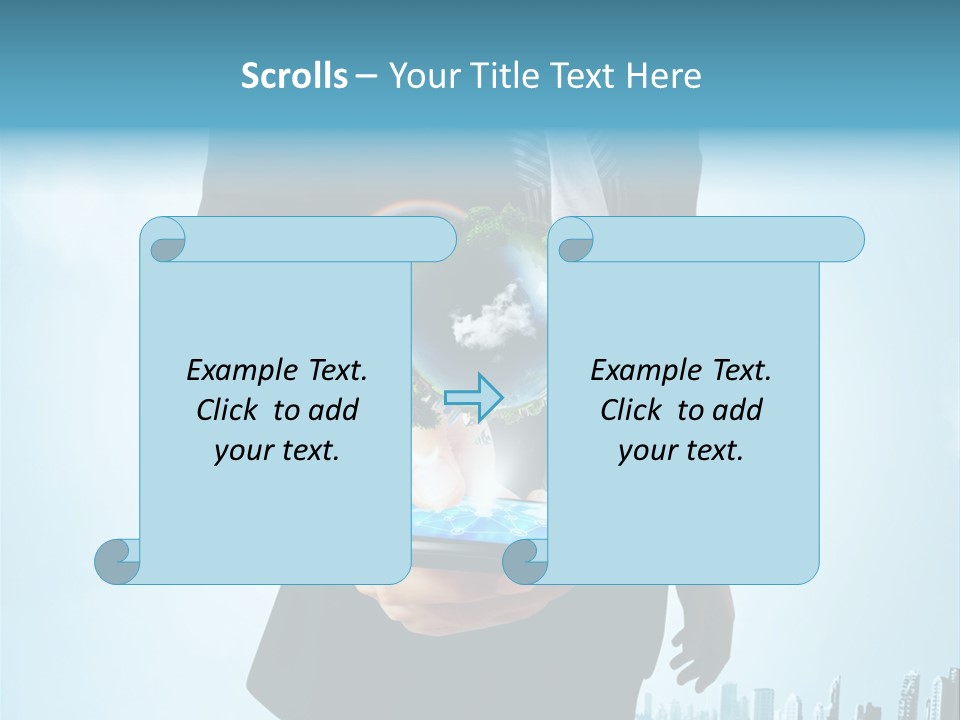 Internet Send Concept PowerPoint Template