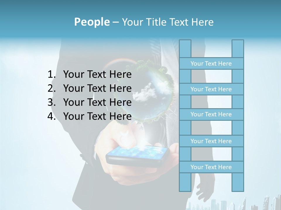Internet Send Concept PowerPoint Template