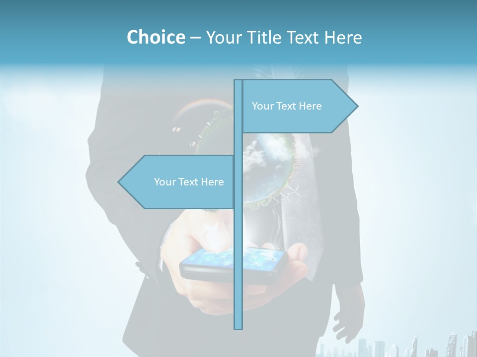 Internet Send Concept PowerPoint Template