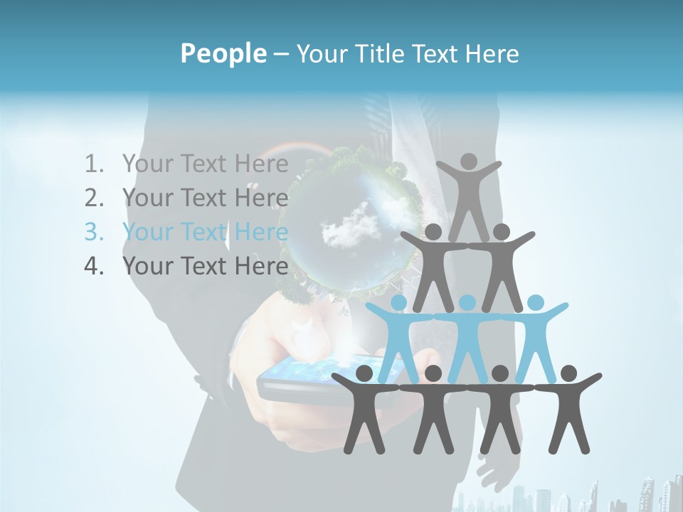 Internet Send Concept PowerPoint Template