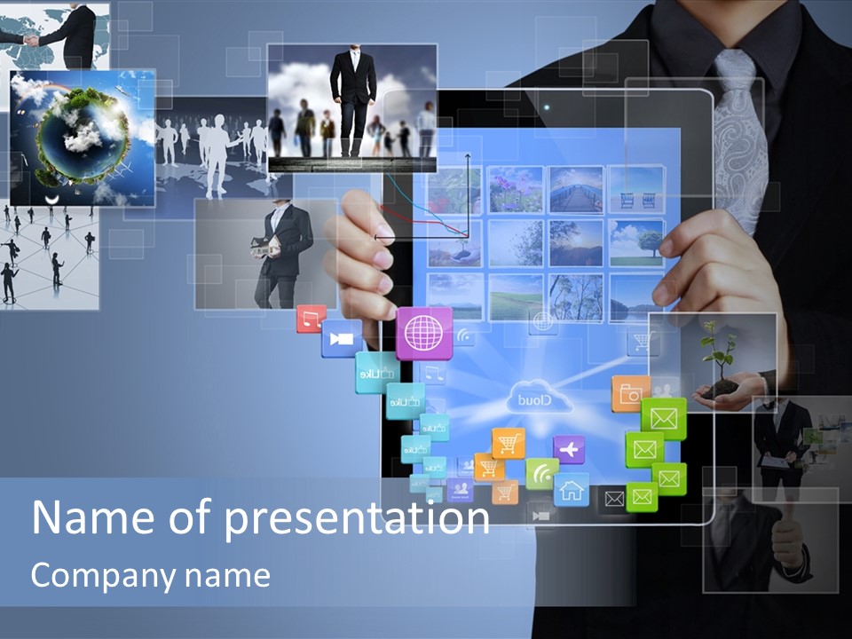 Display Technology Media PowerPoint Template