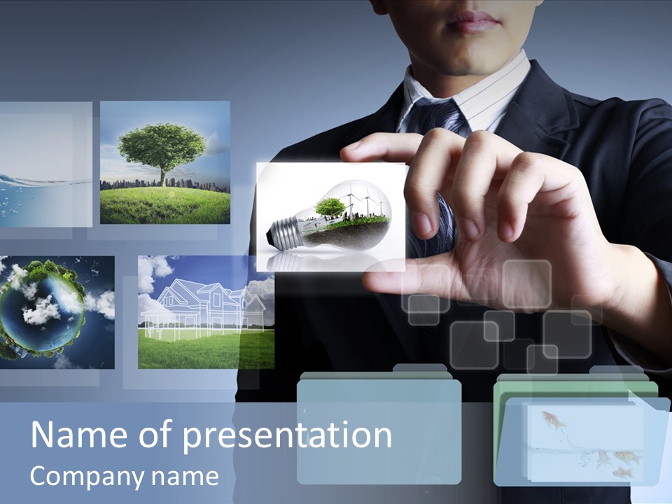 Touch Digital Media PowerPoint Template