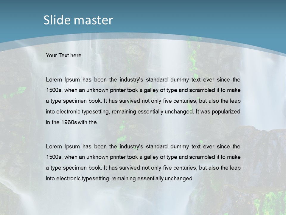 Park Ripple Peaceful PowerPoint Template