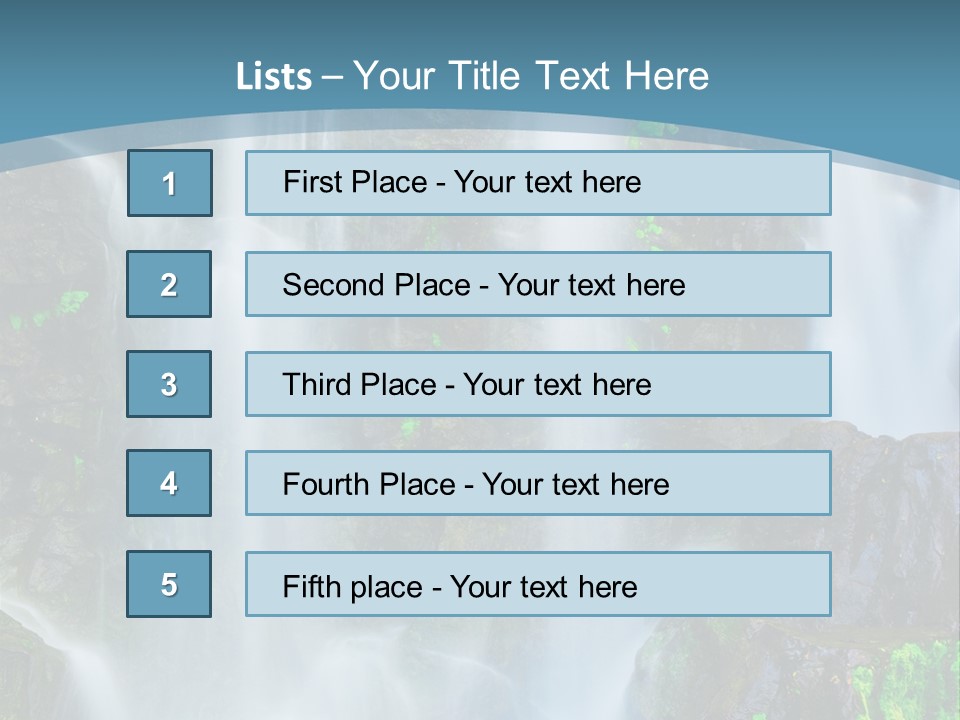 Park Ripple Peaceful PowerPoint Template