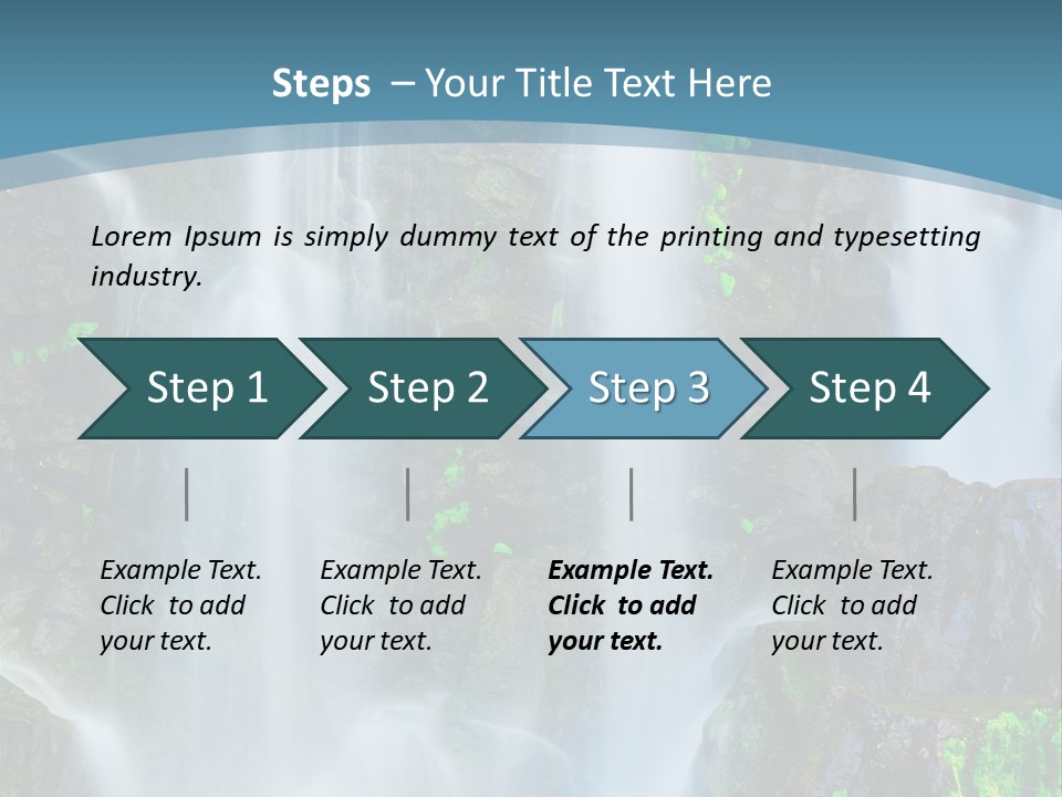 Park Ripple Peaceful PowerPoint Template