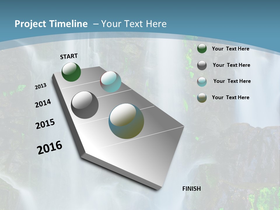 Park Ripple Peaceful PowerPoint Template