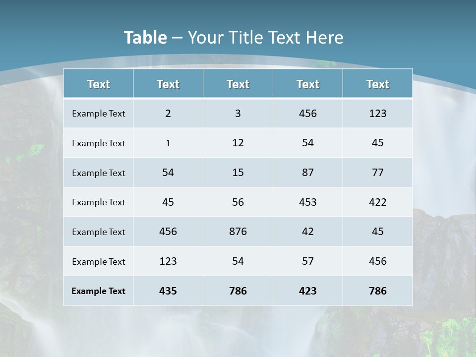 Park Ripple Peaceful PowerPoint Template
