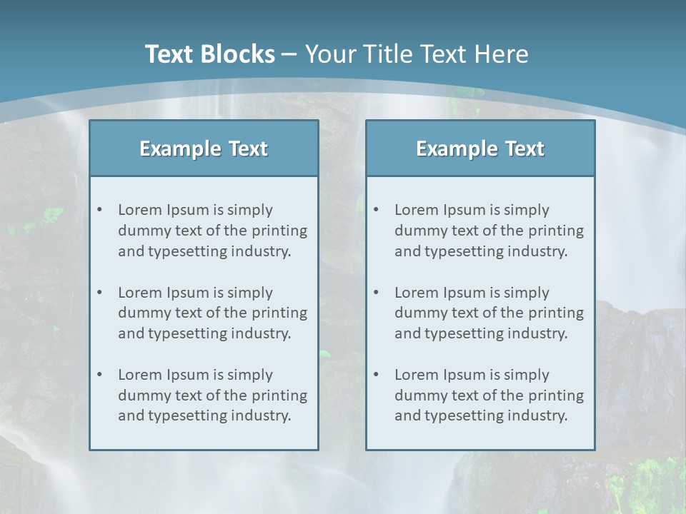 Park Ripple Peaceful PowerPoint Template