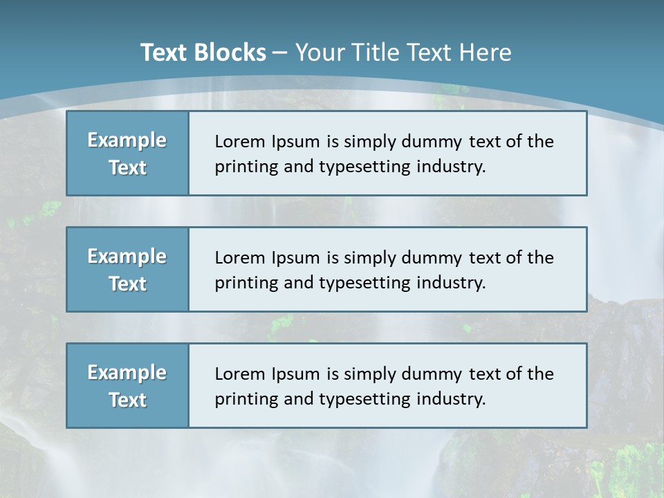 Park Ripple Peaceful PowerPoint Template