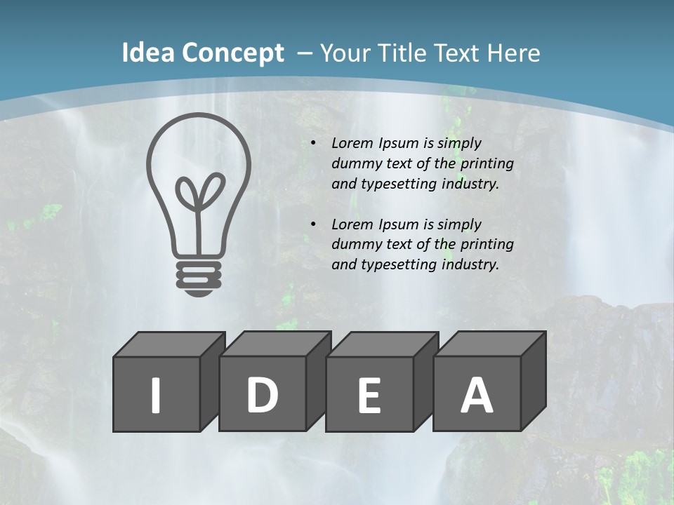 Park Ripple Peaceful PowerPoint Template