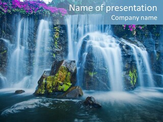 Cascade Brook Wild PowerPoint Template