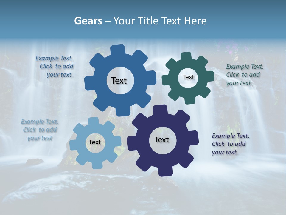 Cascade Brook Wild PowerPoint Template