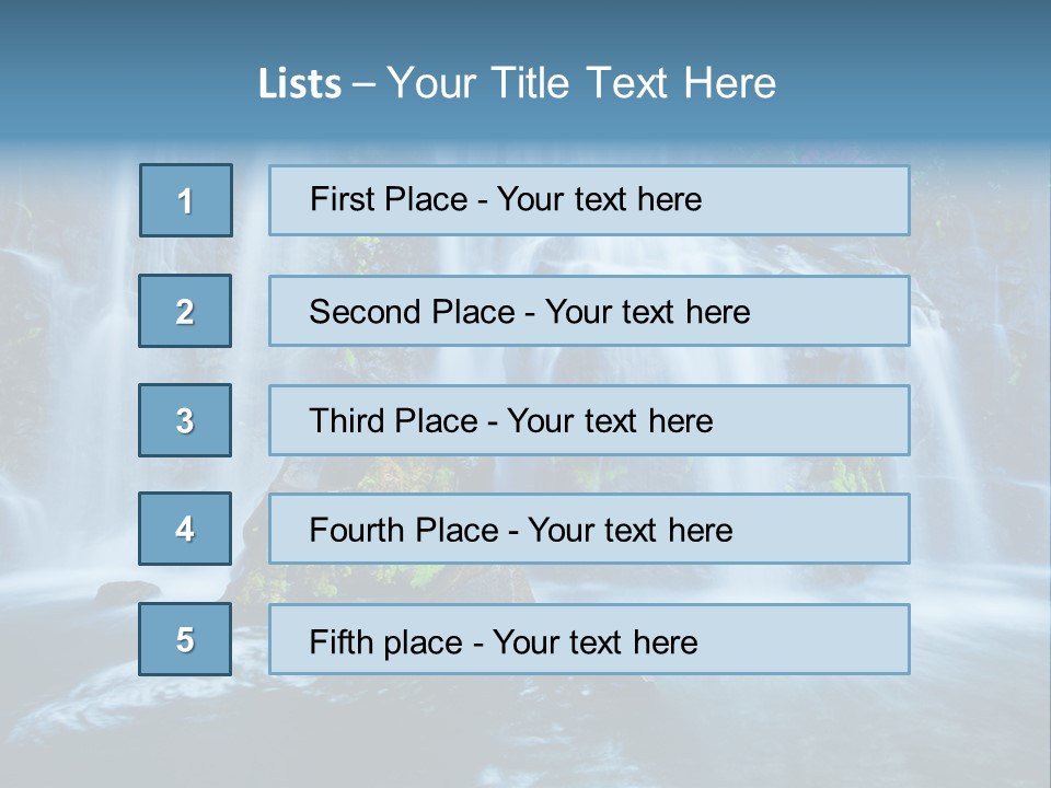 Cascade Brook Wild PowerPoint Template