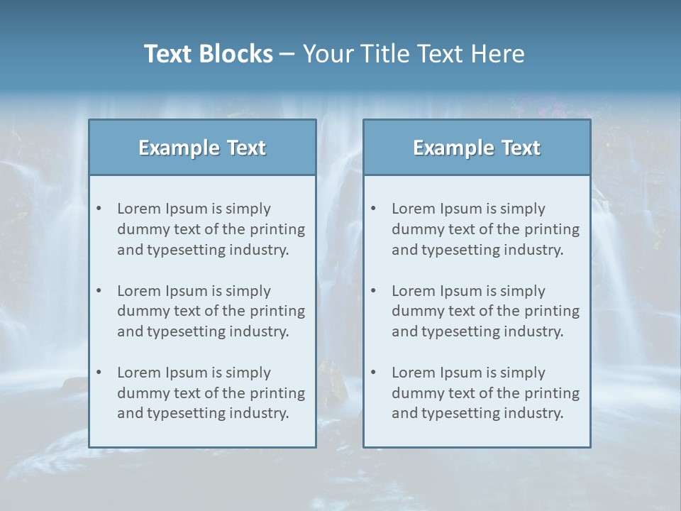 Cascade Brook Wild PowerPoint Template