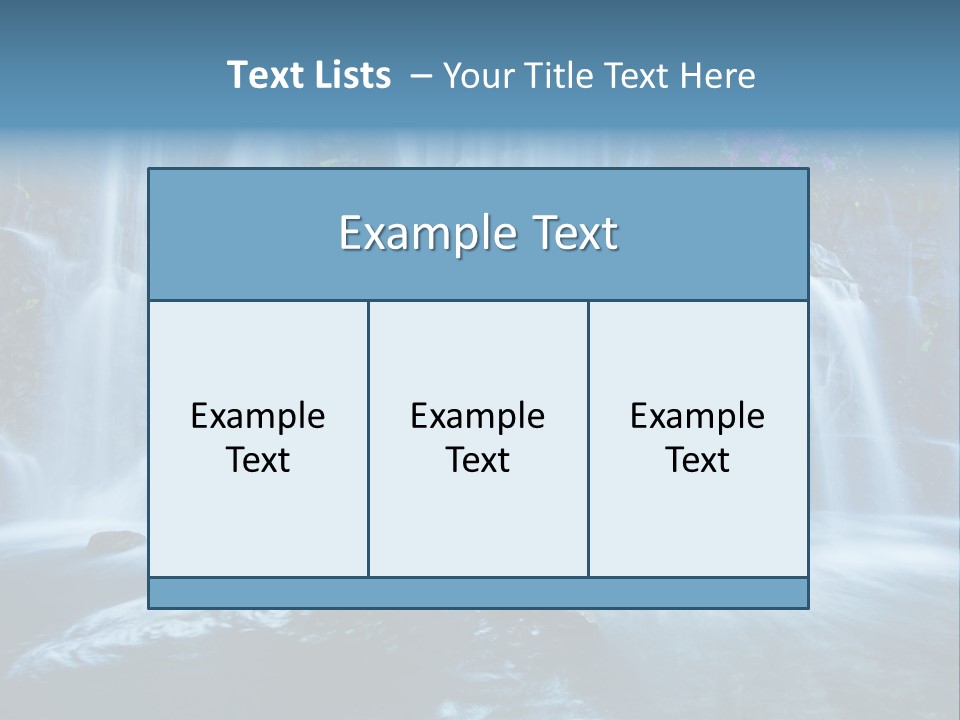 Cascade Brook Wild PowerPoint Template