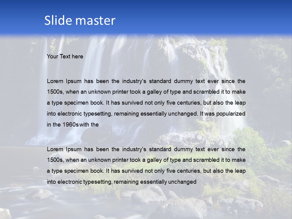 Vitalit Calme Randonn PowerPoint Template