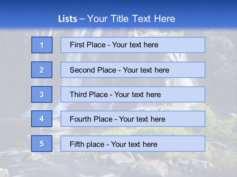 Vitalit Calme Randonn PowerPoint Template