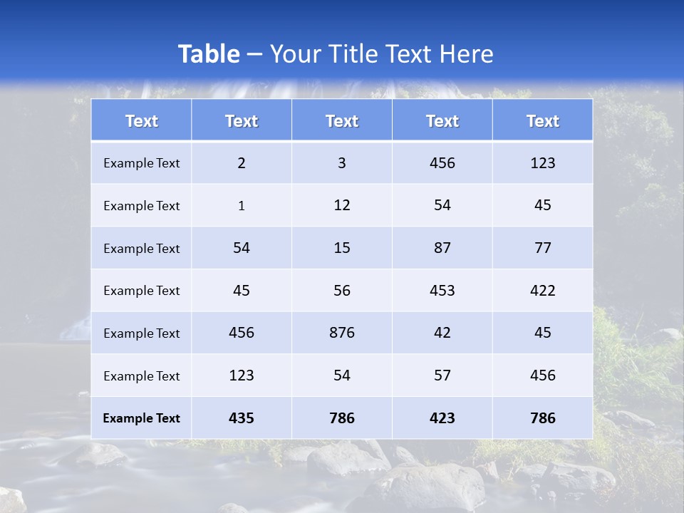 Vitalit Calme Randonn PowerPoint Template