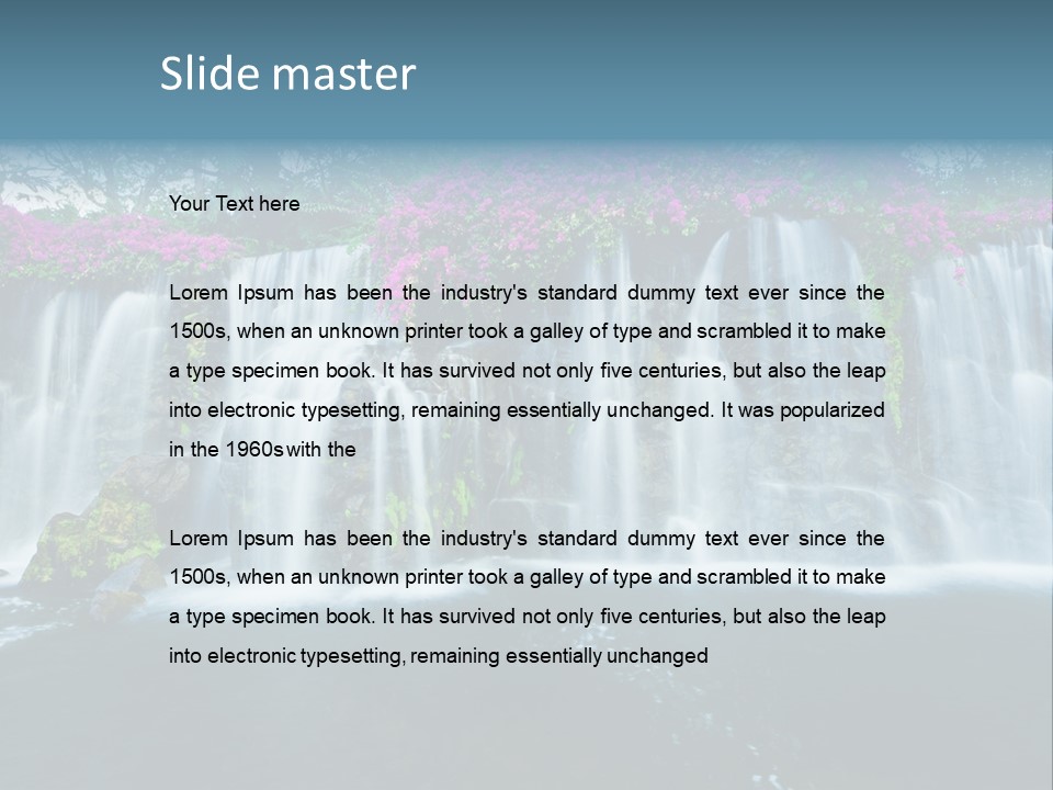 Torrent Rock Peace PowerPoint Template