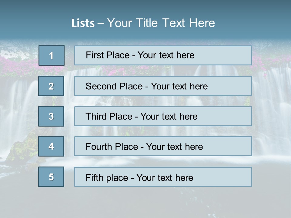 Torrent Rock Peace PowerPoint Template